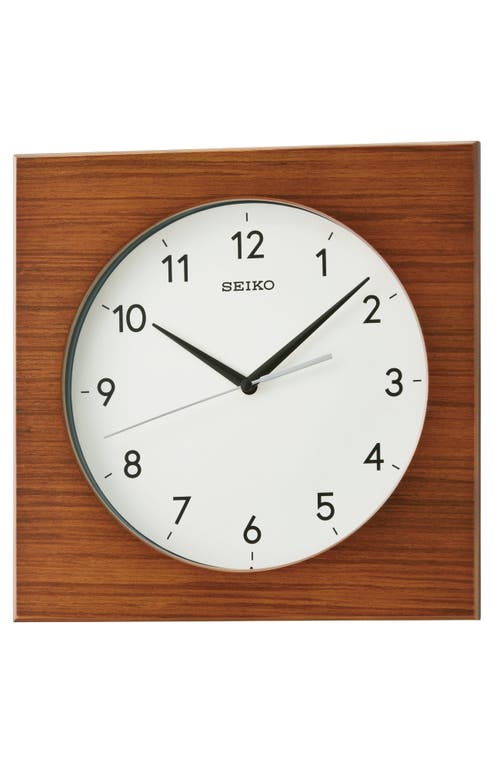 Seiko Rylie Wall Clock In Brown