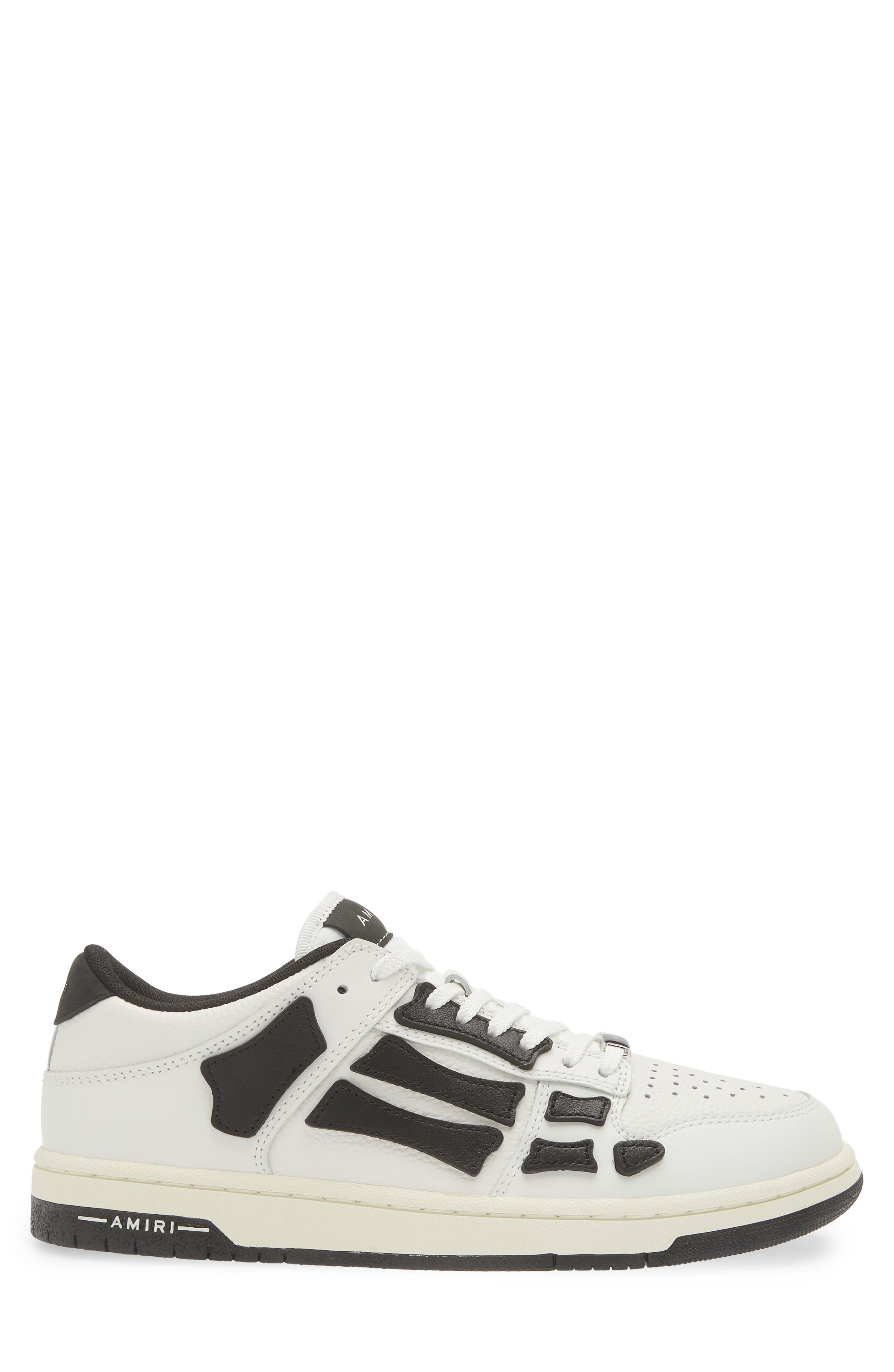 AMIRI Skel Low Top Sneaker, Alternate, color, White/ Black