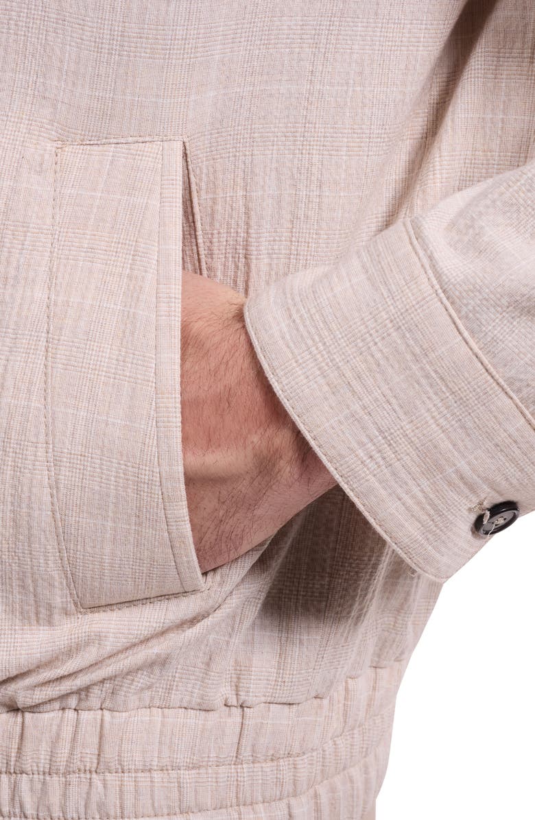 Bugatchi Blouson Jacket, Alternate, color, Almond