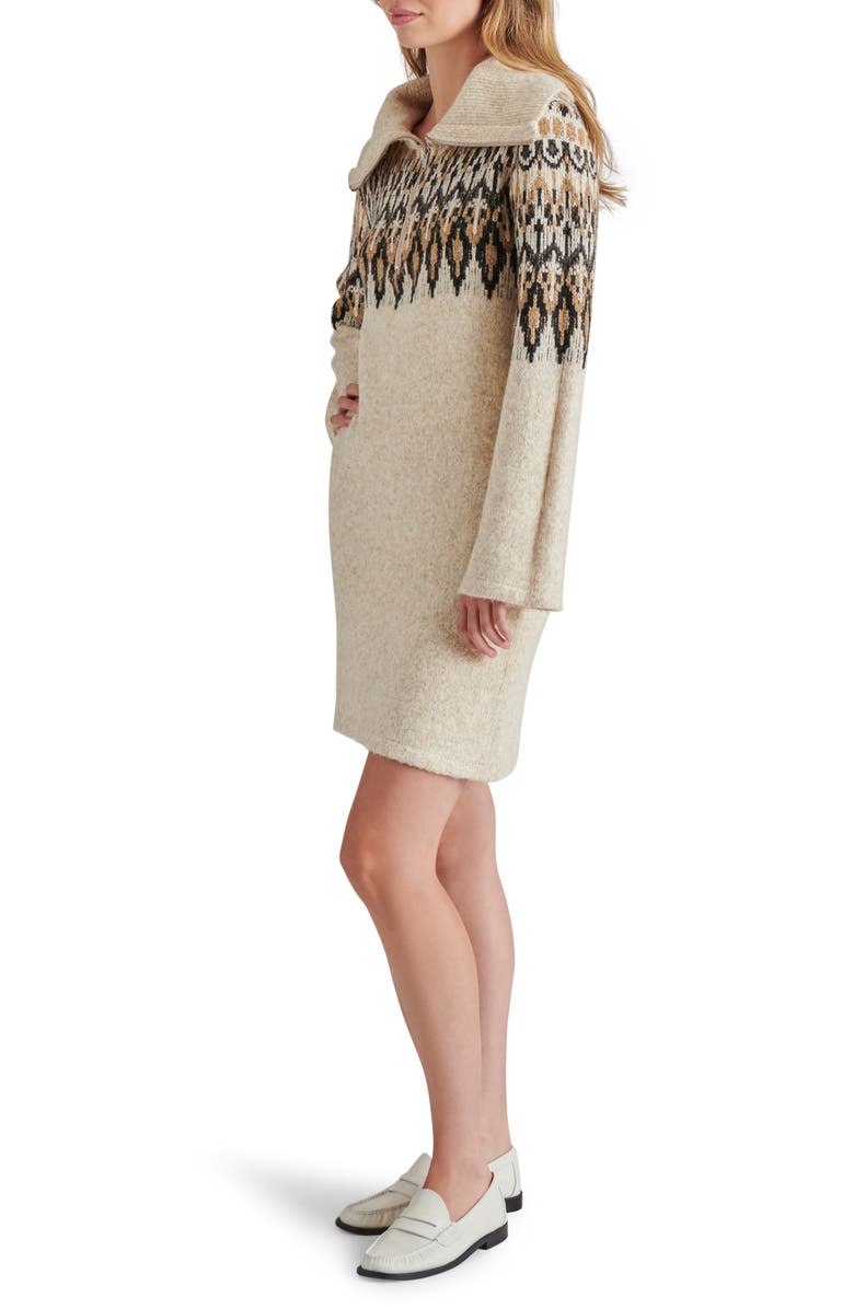 Steve Madden Essa Wide Sleeve Sweater Dress, Alternate, color, Black Multi