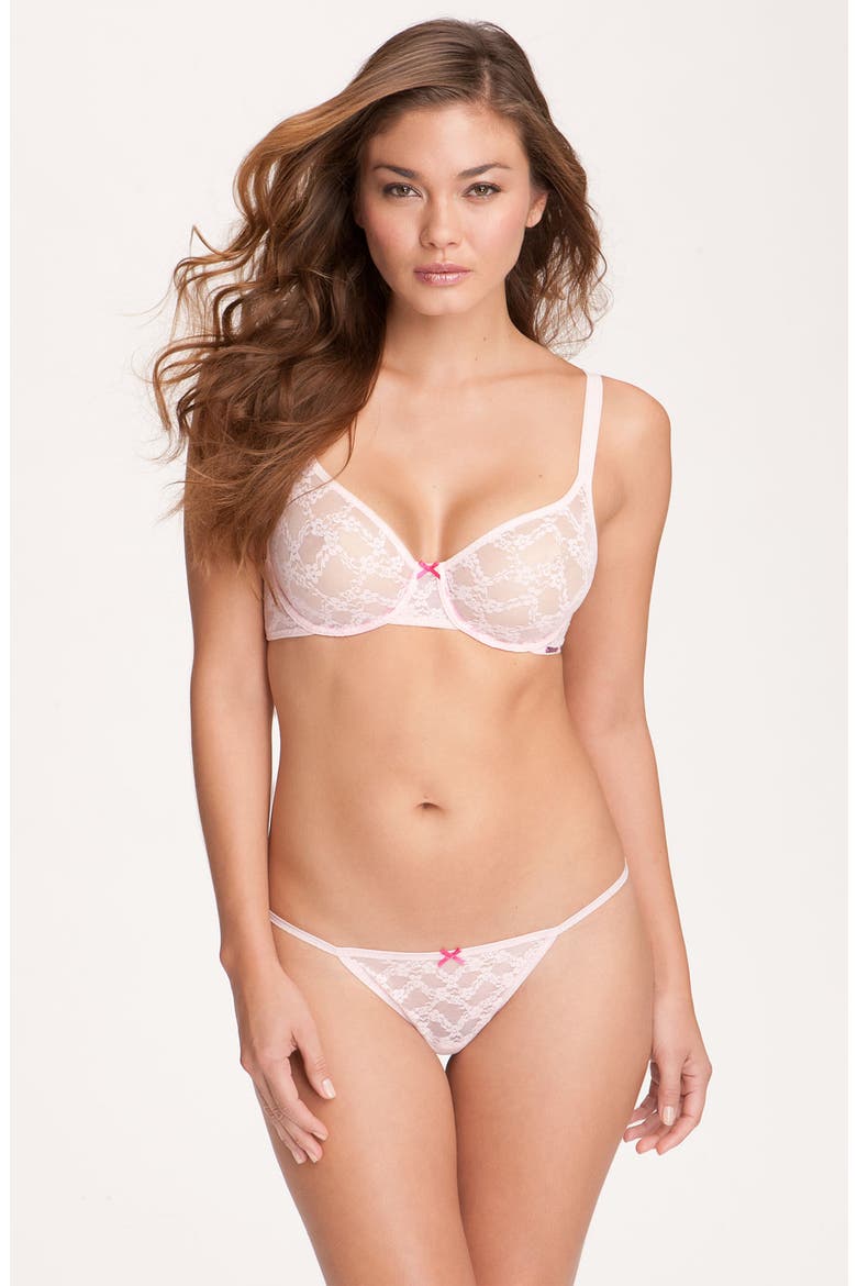 Stretch Lace Bra, Alternate, color, CHINA DOLL PINK