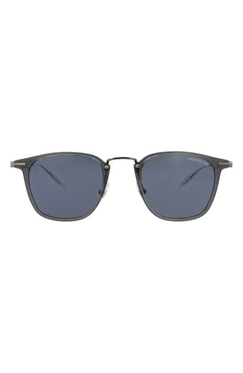 49mm Round Sunglasses
