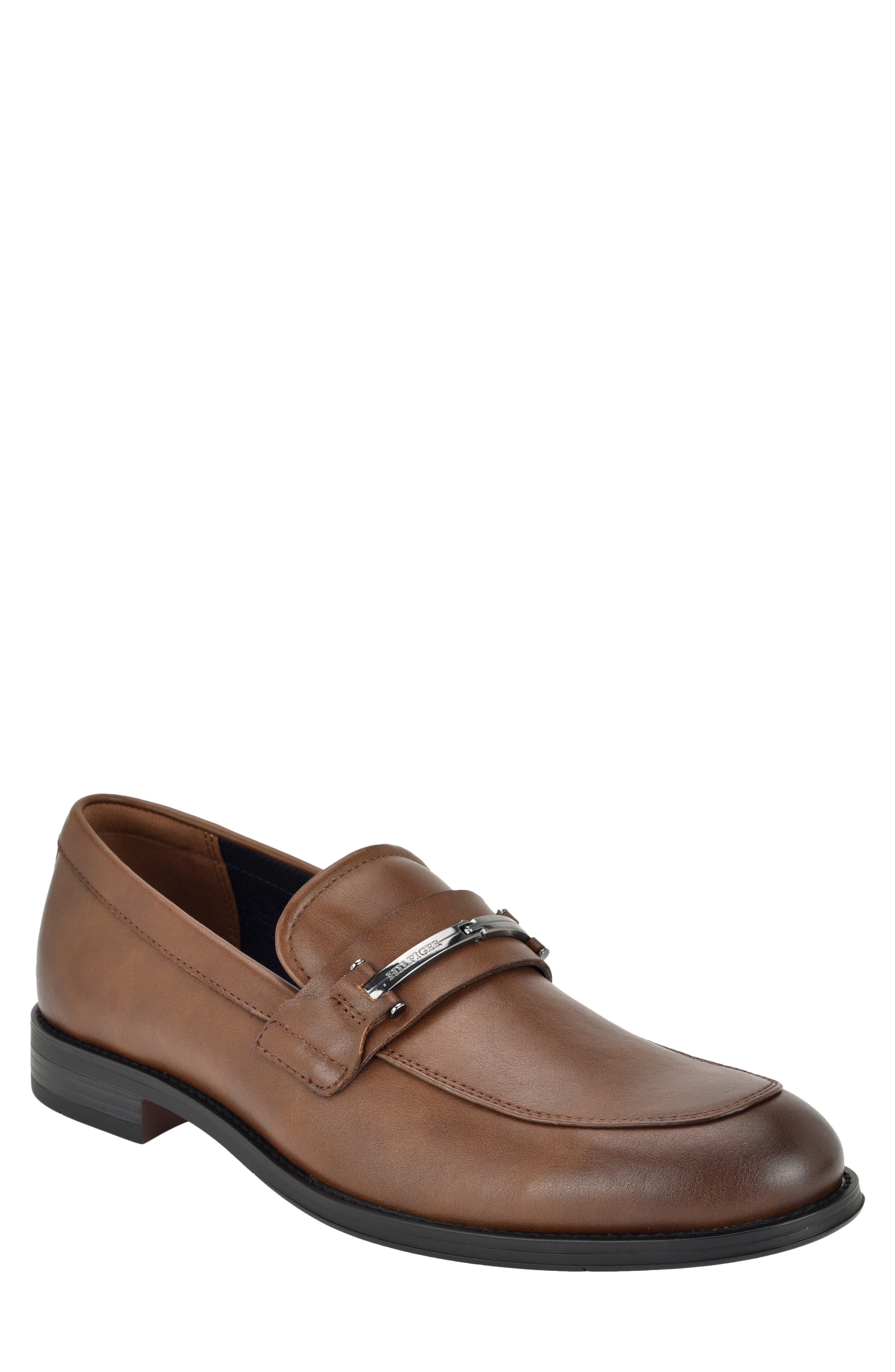 Jonnty Faux Leather Bit Loafer, Main, color, LIGHT BROWN