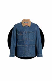Corduroy Collar Denim Field Jacket