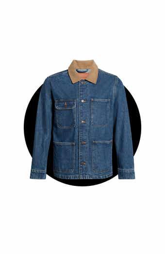 Corduroy Collar Denim Field Jacket