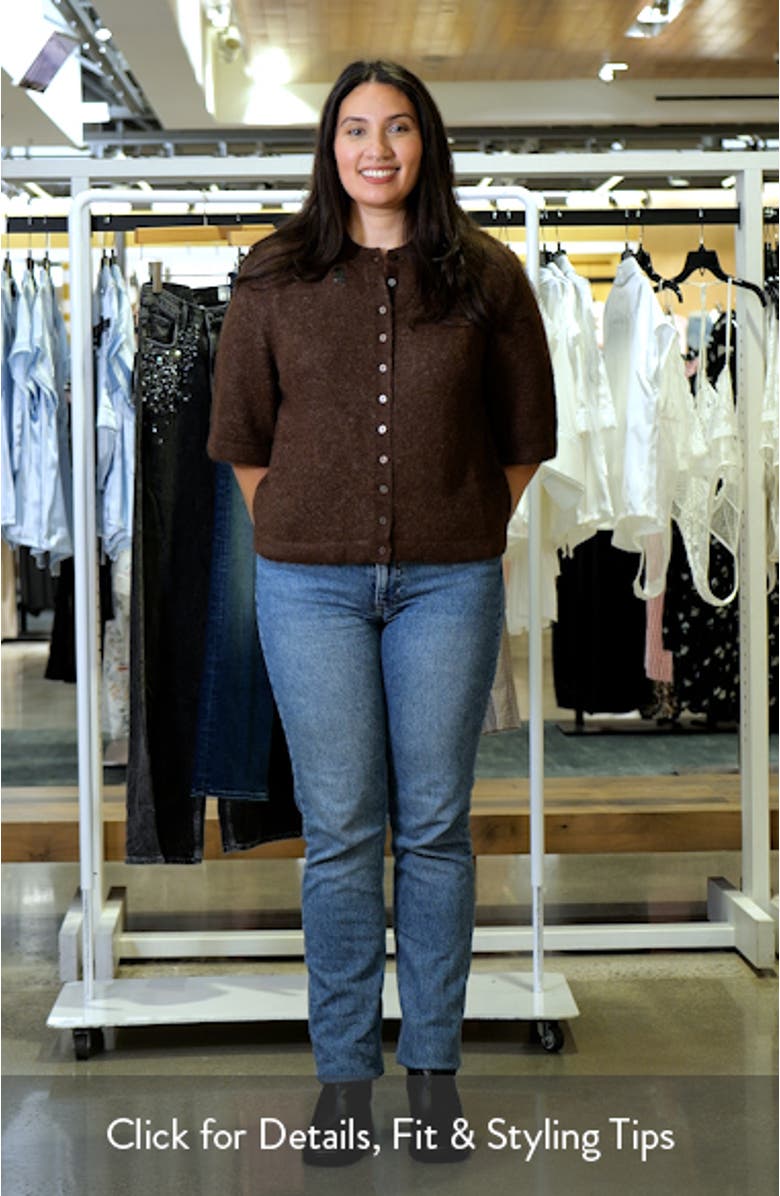 Apres Elbow Sleeve Alpaca & Pima Cotton Cardigan, sales video thumbnail