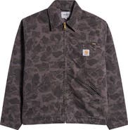 Carhartt Work In Progress Duck Detroit Camo Organic Cotton Canvas Zip Jacket