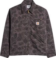 Carhartt Work In Progress Duck Detroit Camo Organic Cotton Canvas Zip Jacket