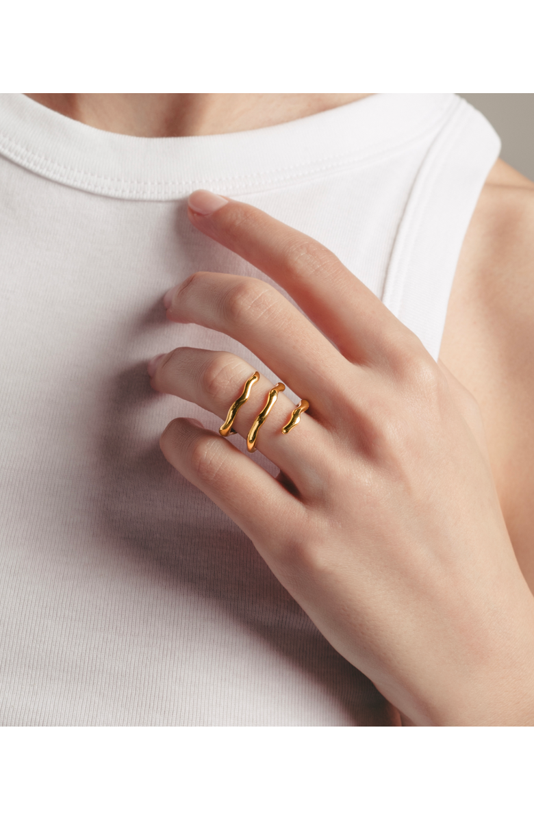 Hey Harper Dazzling 3 Ring, Alternate, color, Gold