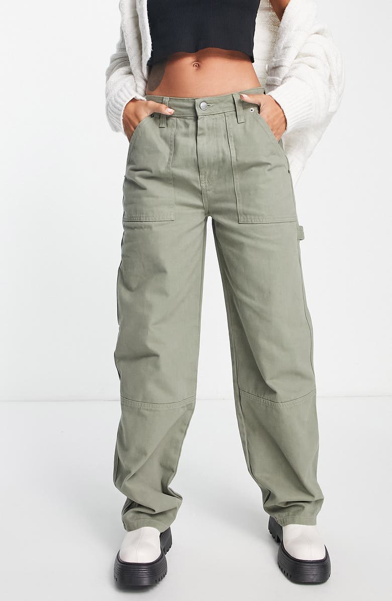ASOS DESIGN Low Rise Cargo Pants, Main, color, 