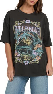 Billabong Counting Stars Oversize Cotton Graphic T-Shirt