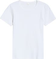 LESET Cotton Pointelle Slim Fit T-Shirt