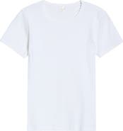 LESET Cotton Pointelle Slim Fit T-Shirt