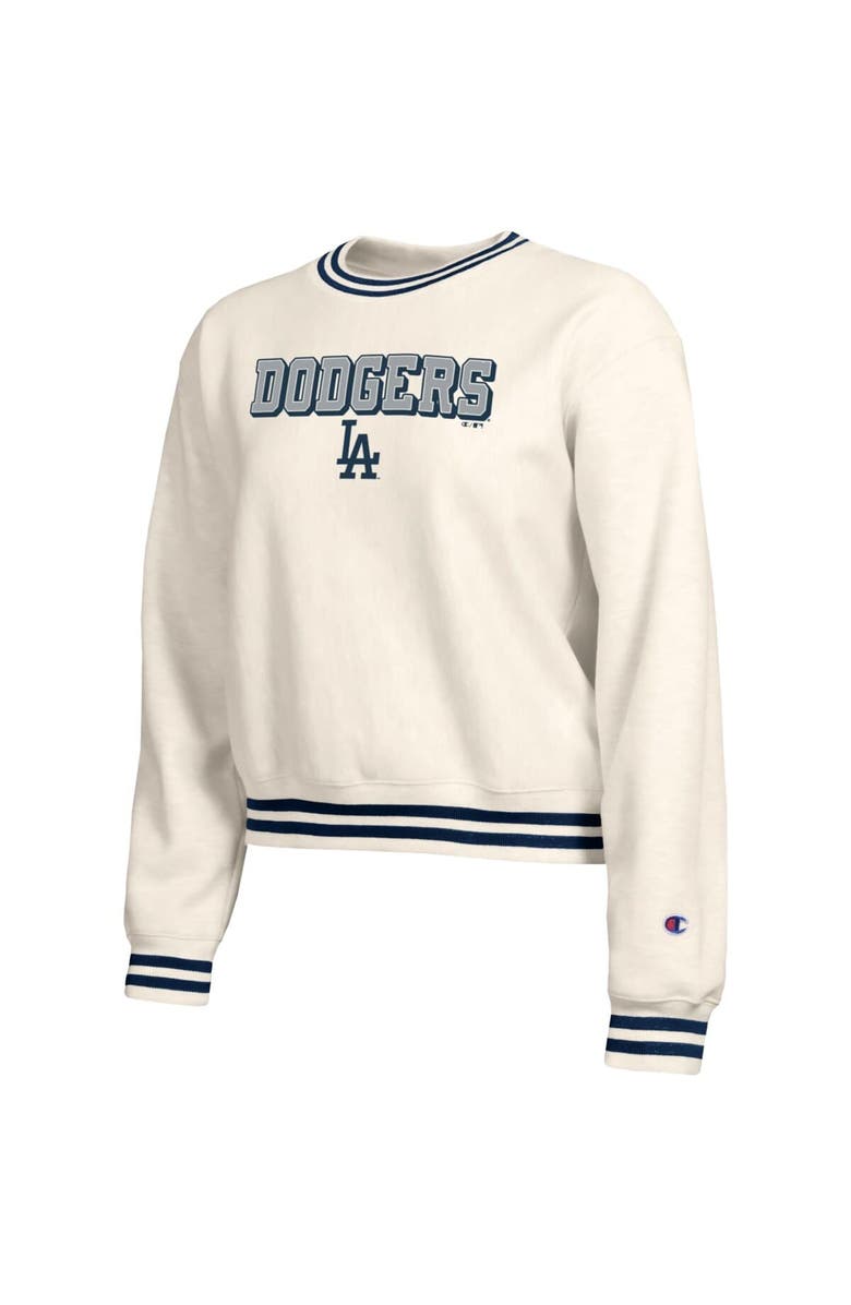 Champion Women's Champion  Cream Los Angeles Dodgers Reverse Weave Sweatshirt, Alternate, color, Cream