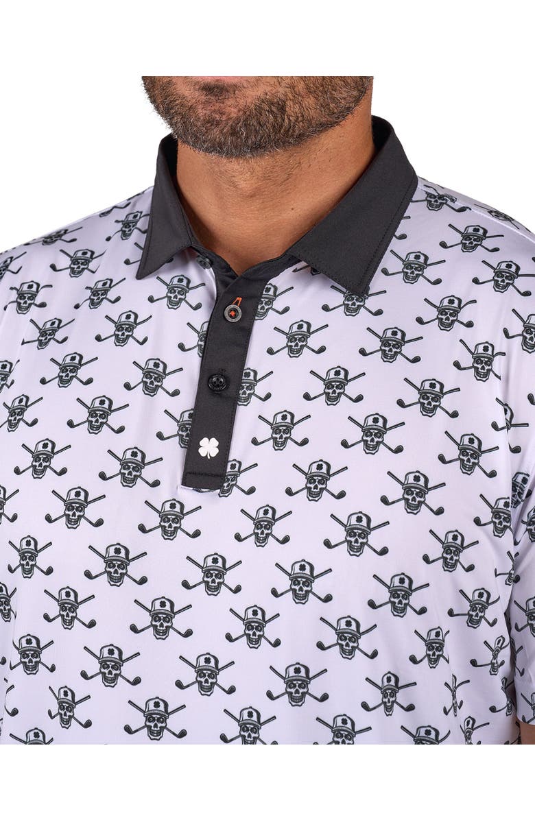 Black Clover Spooky Polo, Alternate, color, White