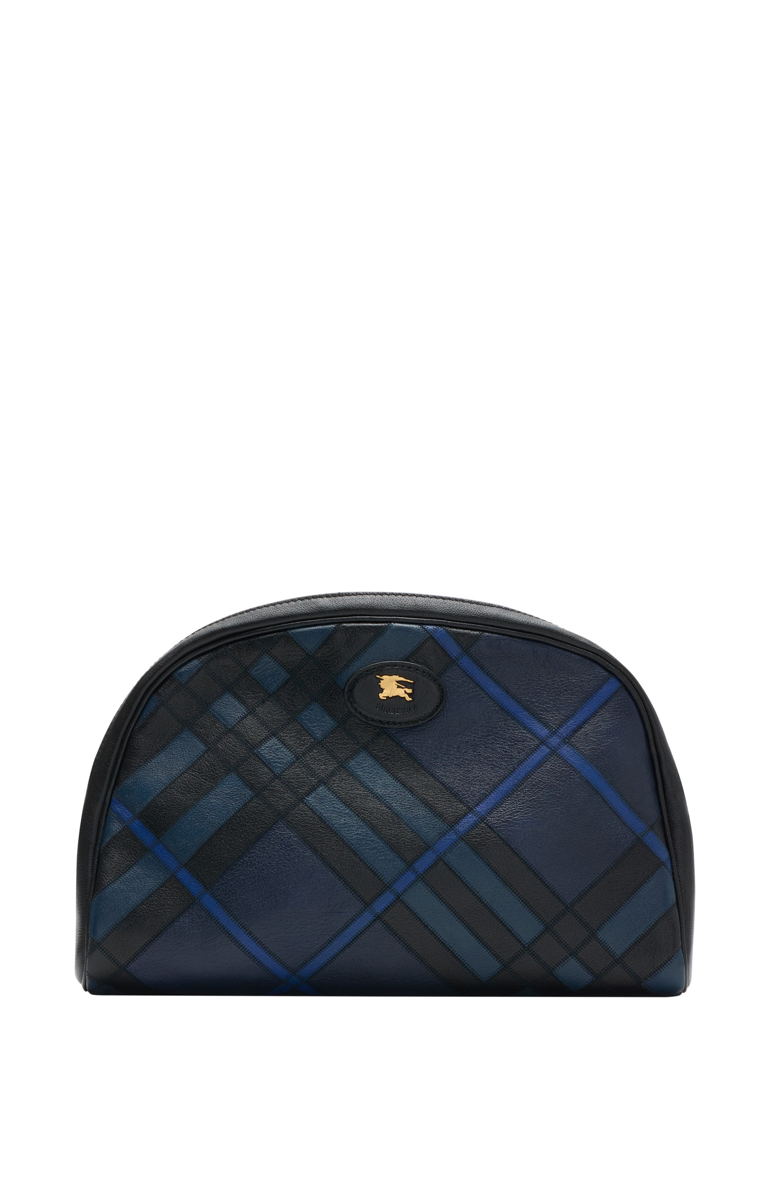 Burberry Highlands Pouch, Main, color, Storm Blue