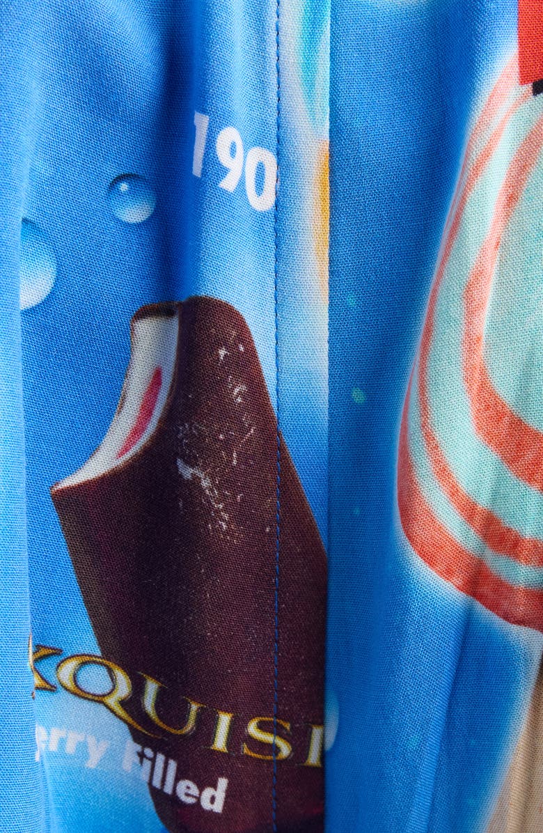 Balenciaga Sweet Treats Pajama Shorts, Alternate, color, 4011 Blue