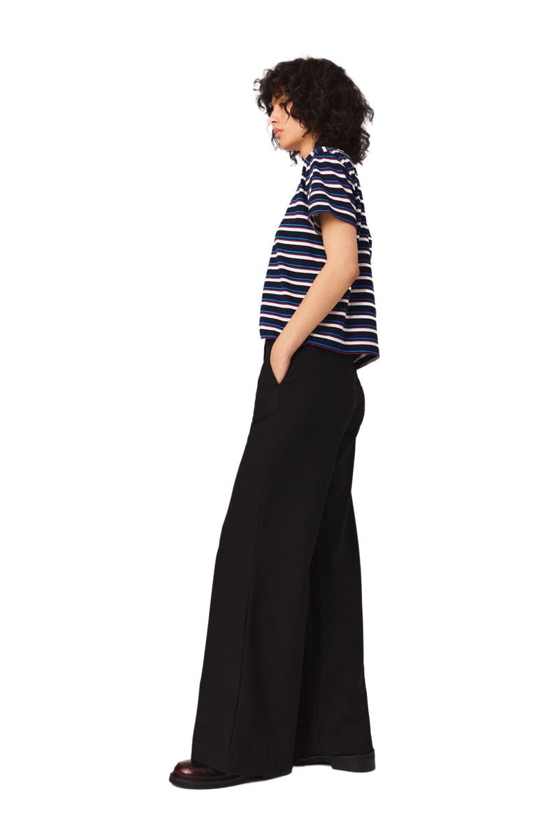 maje Suit trousers with pintucks, Alternate, color, 