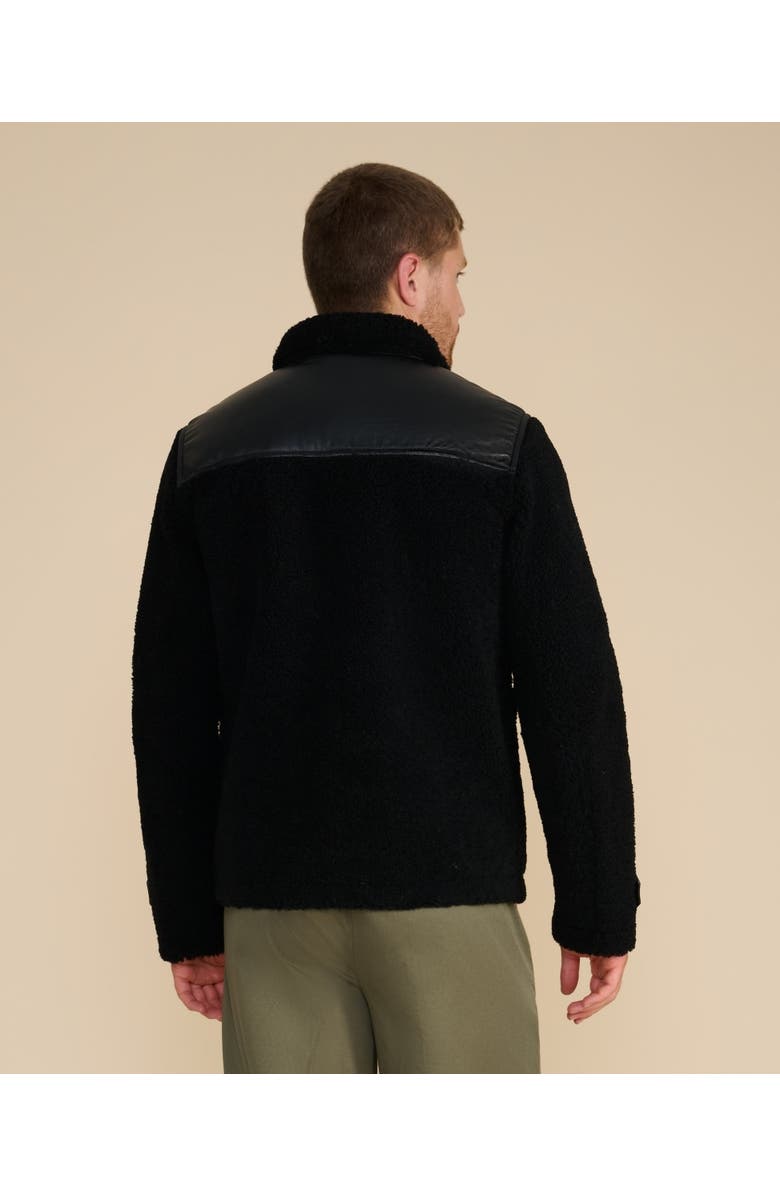 Furniq UK Vincent Sheepskin Jacket, Alternate, color, Black