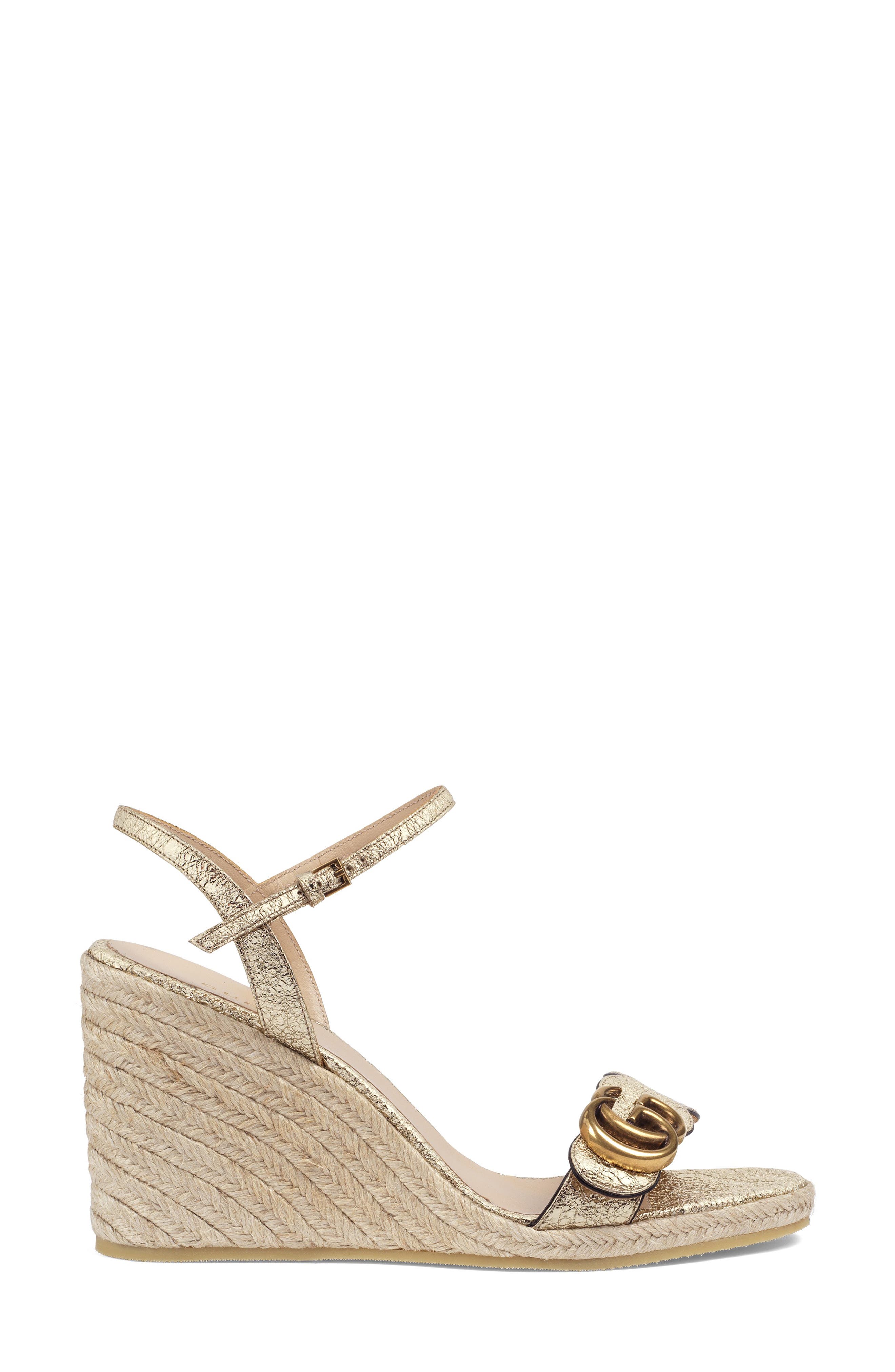 Gucci Aitana Espadrille Wedge Sandal, Alternate, color, 