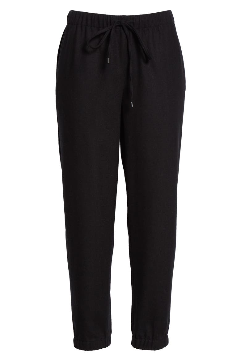 Wool Joggers, Alternate, color, BLACK