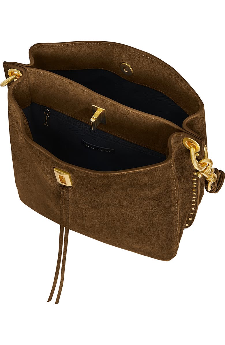 Rebecca Minkoff Darren Deerskin Leather Shoulder Bag, Alternate, color, Vintage