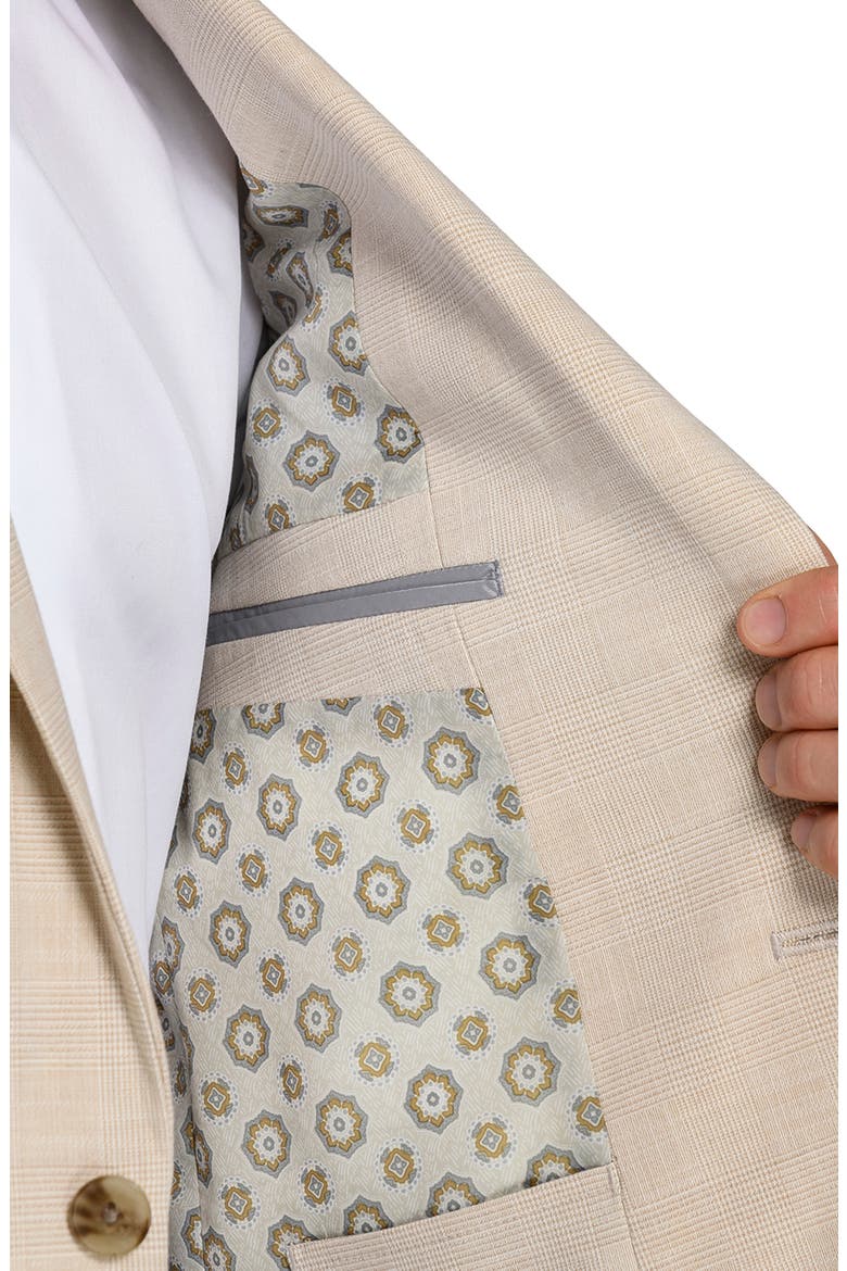 Plaid Two-Button Sport Coat, Alternate, color, TAN