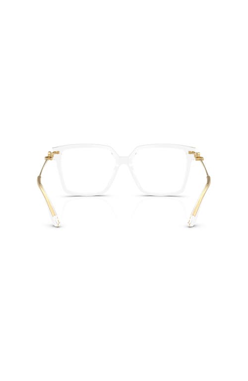 Dolce & Gabbana Dolce&gabbana 54mm Square Optical Glasses In Transparent