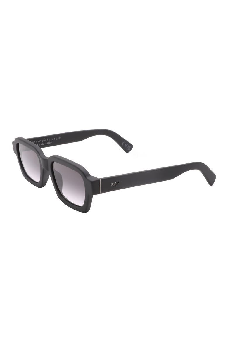 60mm Square Sunglasses, Alternate, color, BLACK