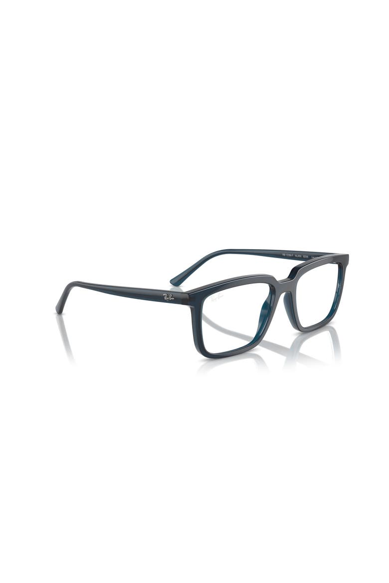 54mm Rectangle optical glasses, Alternate, color, Blue