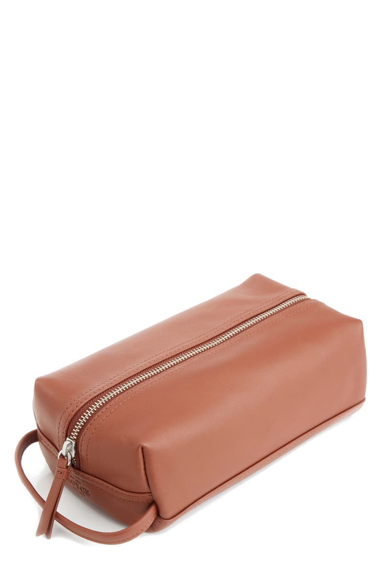 Personalized Small Toiletry Bag, Main, color, TAN - GOLD FOIL