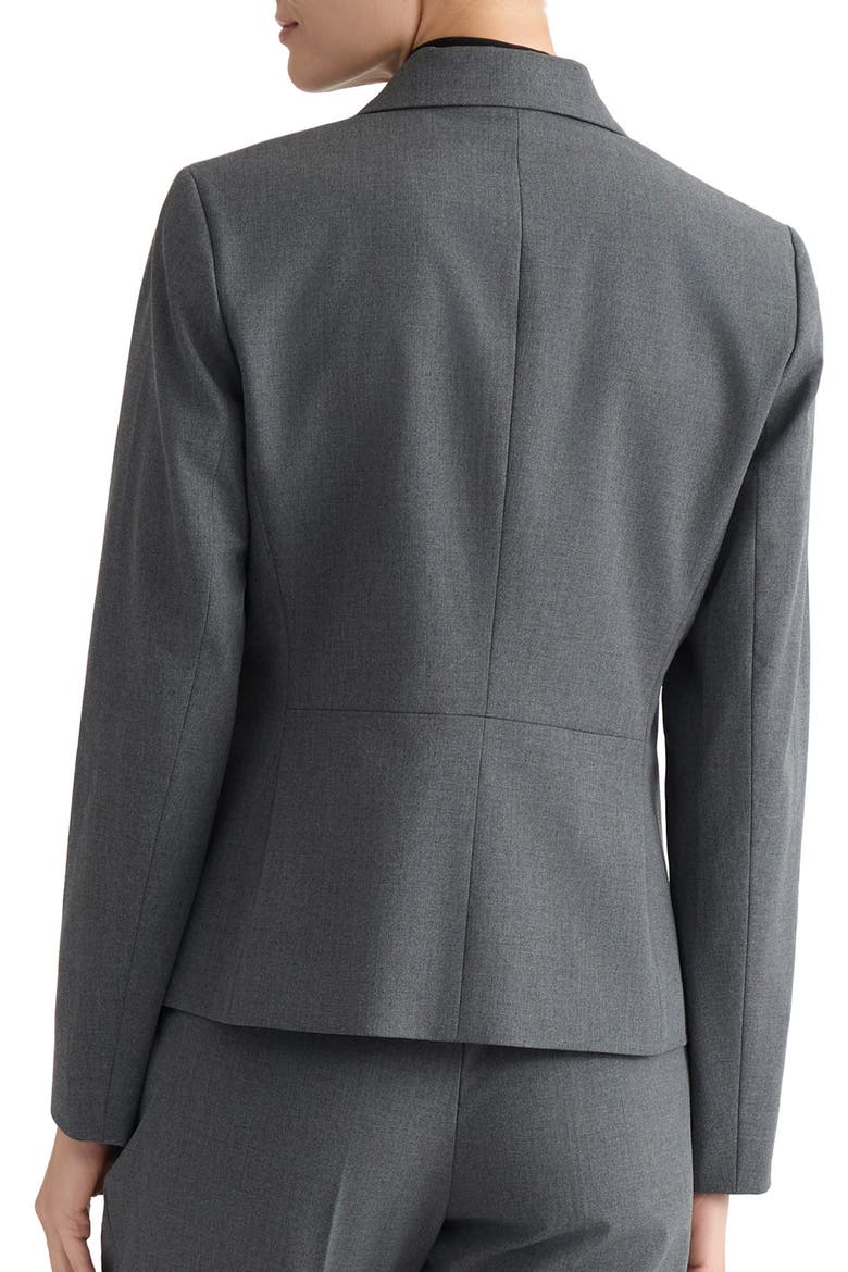 Washable Two-Button Blazer, Alternate, color, MODERN CHARCOAL
