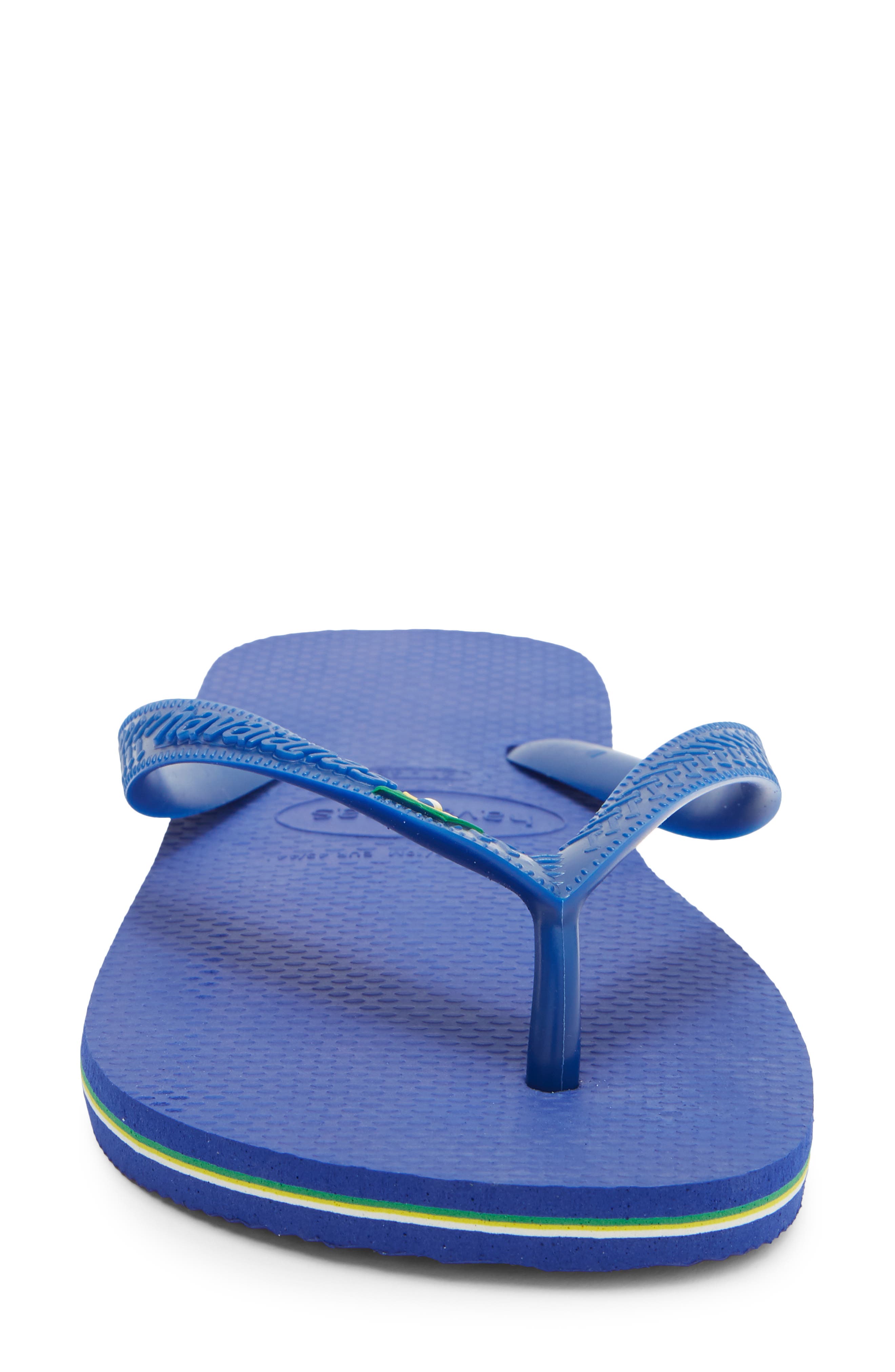 Brazil Logo Flip Flop, Alternate, color, MARINE BLUE