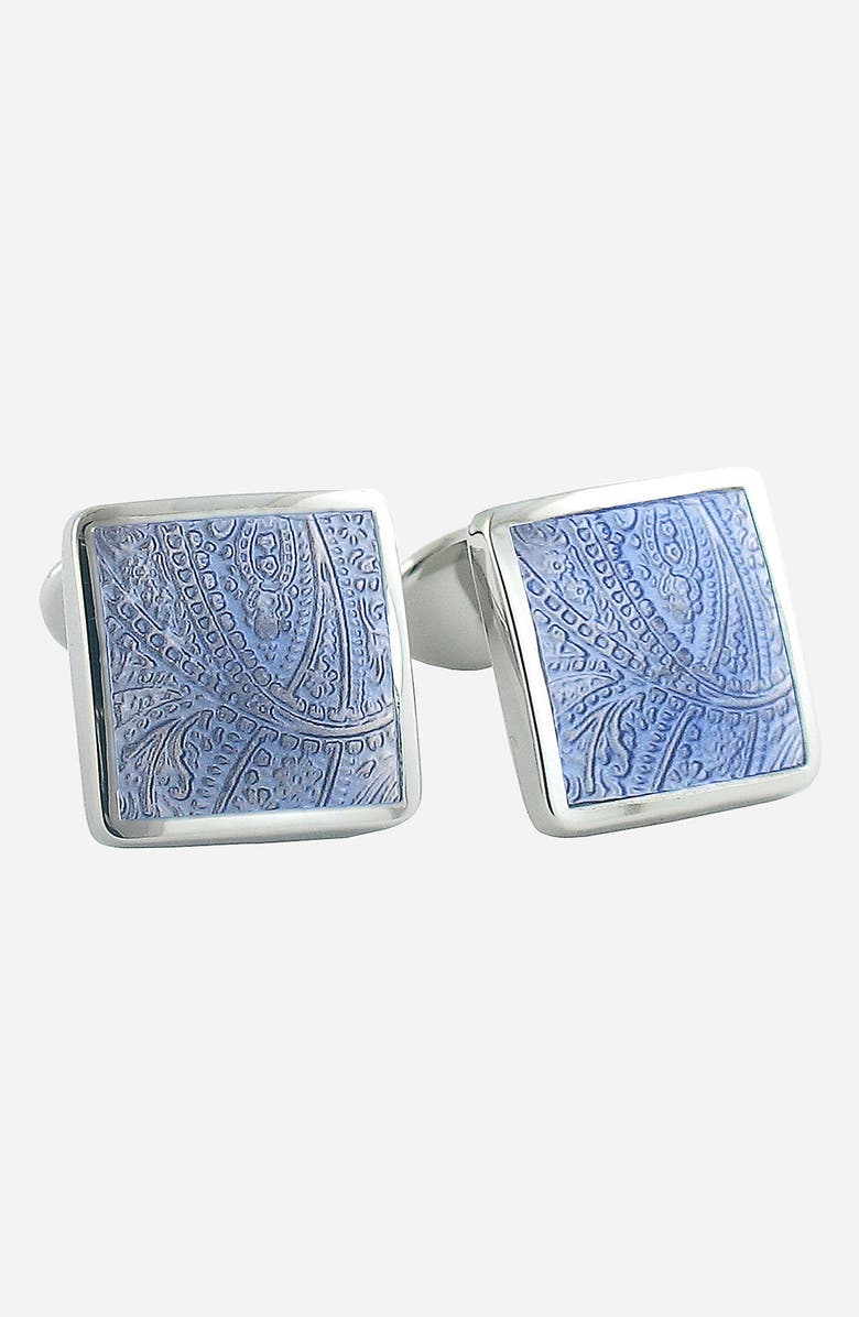 David Donahue Sterling Silver Cuff Links, Main, color, Silver