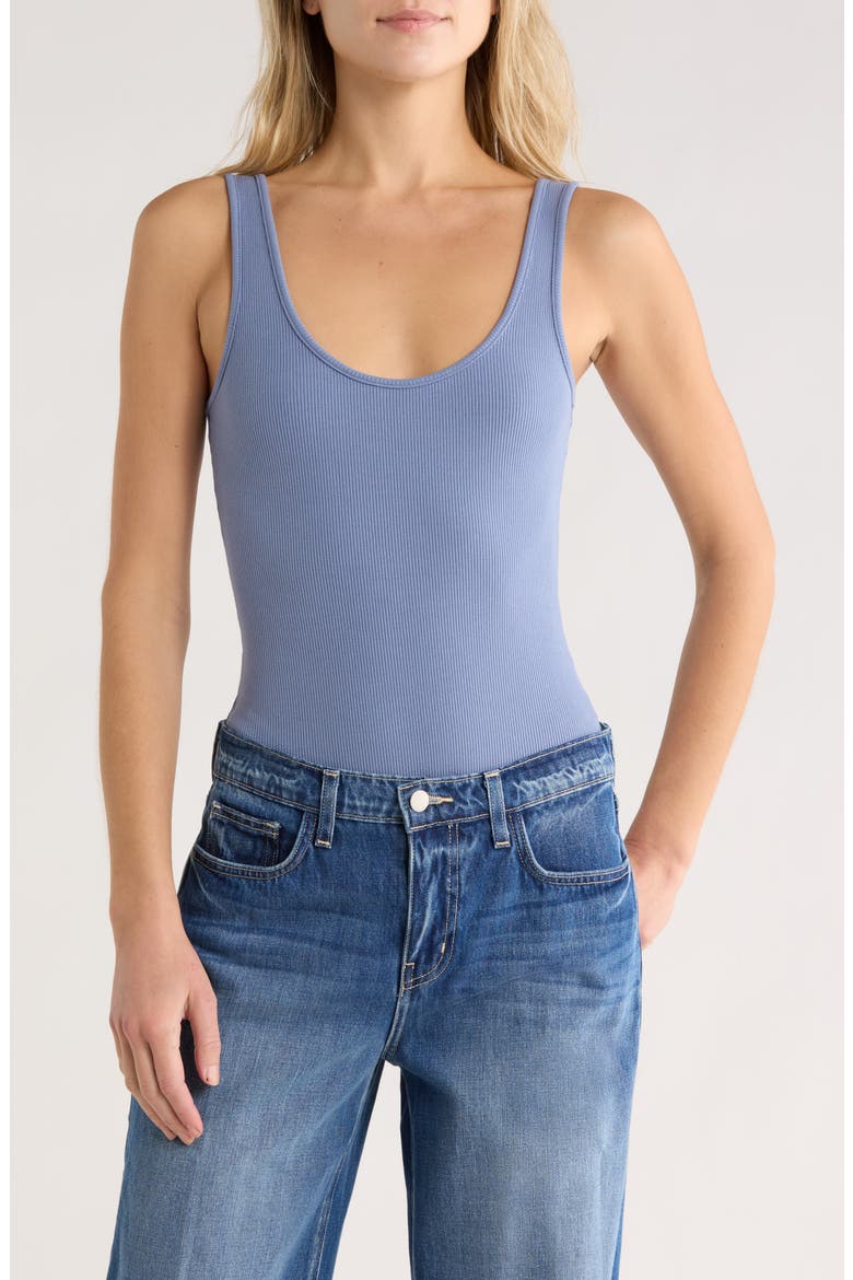 Nica Scoop Neck Tank Bodysuit, Main, color, WILD WIND