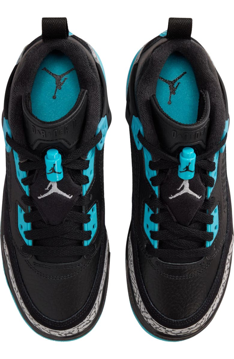 Jordan Kids' Spizike Low Sneaker, Alternate, color, Black/ Wolf Grey/ Blue
