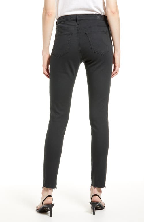 Ag The Legging Ankle Super Skinny Jeans In Charcoal Black