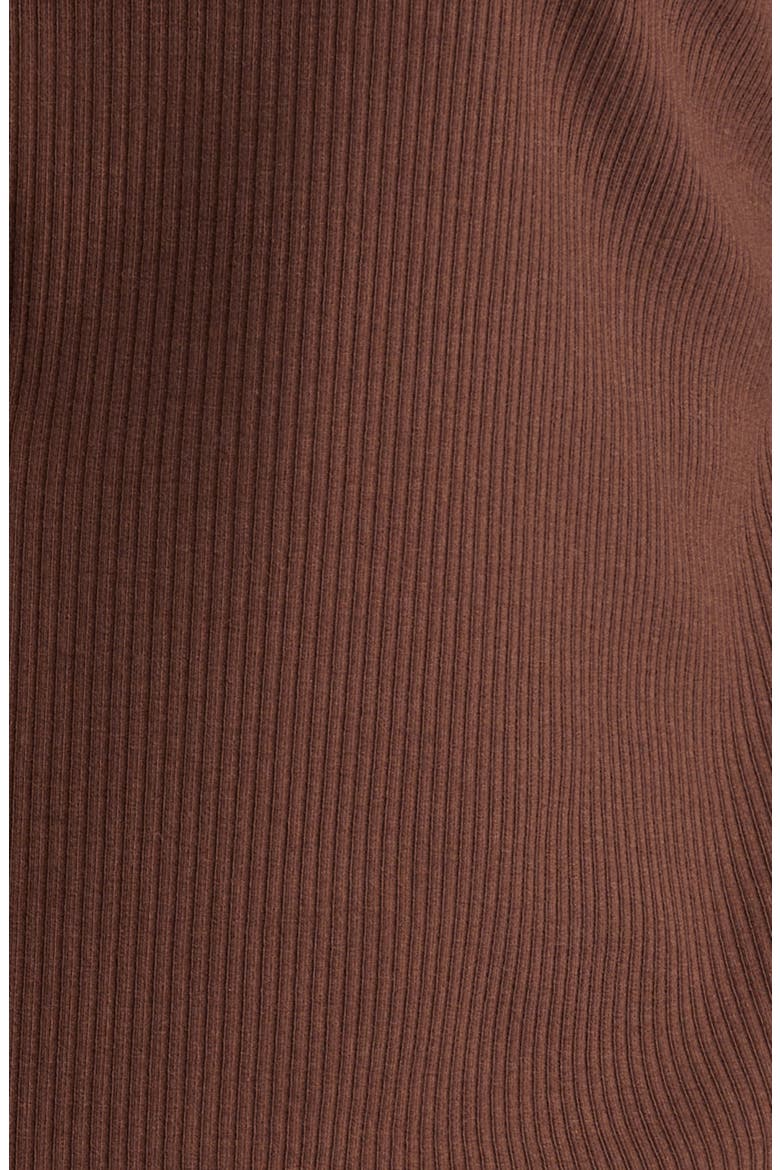 Mixed Media Rib Polo, Alternate, color, CHOCOLATE