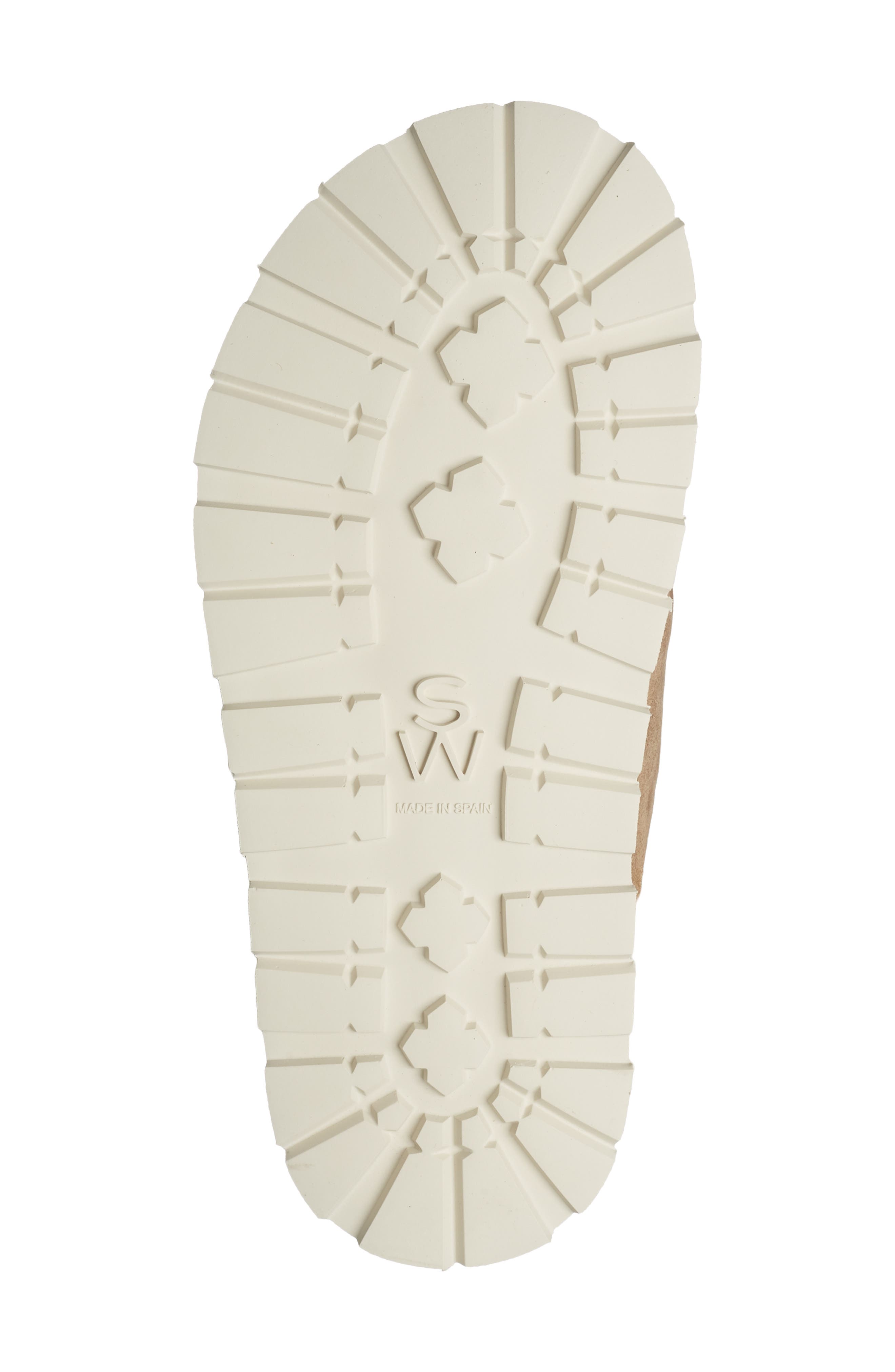 Stuart Weitzman Wynter Genuine Shearling Sandal, Alternate, color, New Camel/ Cream