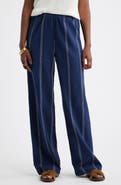 Caslon® Cotton Blend Dobby Pull-On Pants