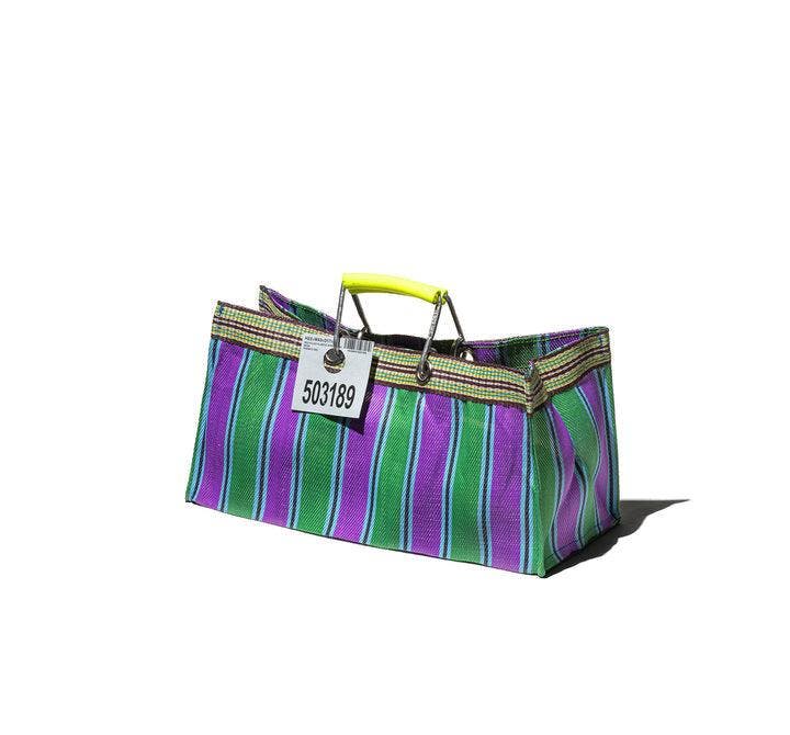 PUEBCO Recycled Plastic Stripe Bag - Wide, Main, color, 