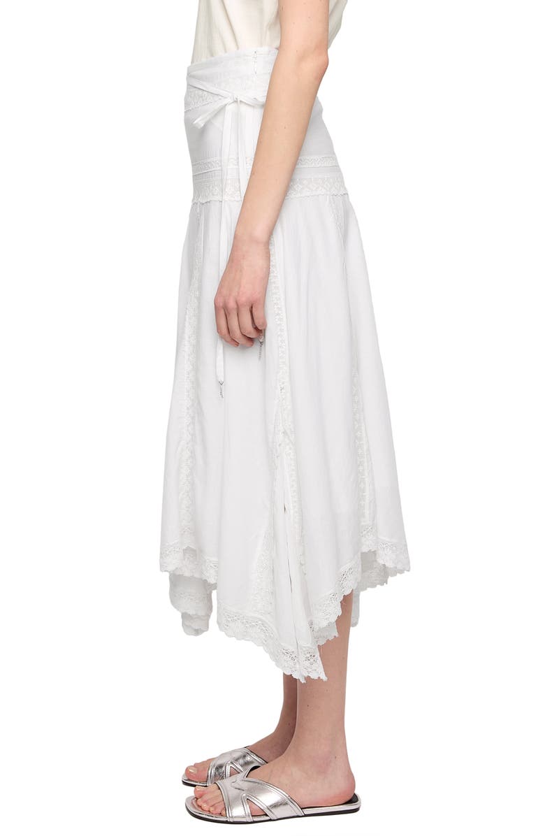 Zadig & Voltaire Jetro Lace Midi Skirt, Alternate, color, Judo