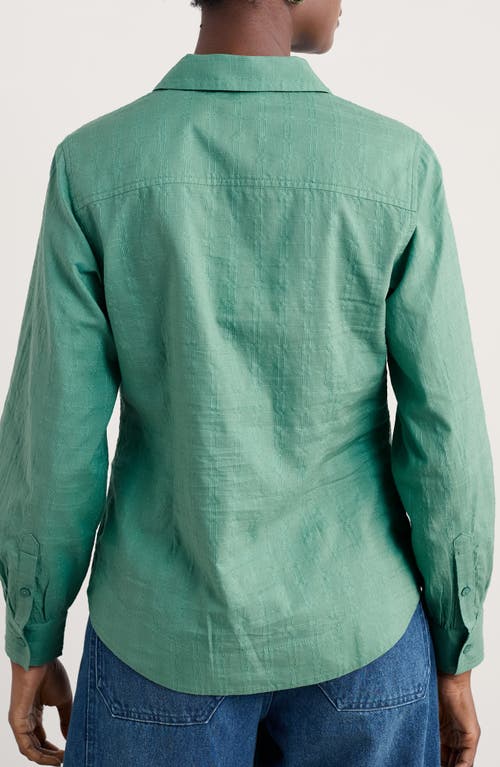 Seasalt Cornwall Isla Organic Cotton Shirt In Green