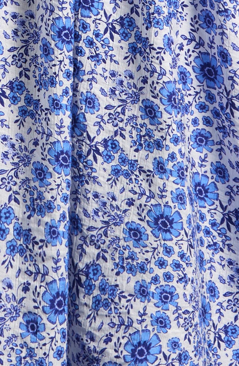 Iris & Ivy Kids' Floral Ruffle Party Dress, Alternate, color, Blue Floral