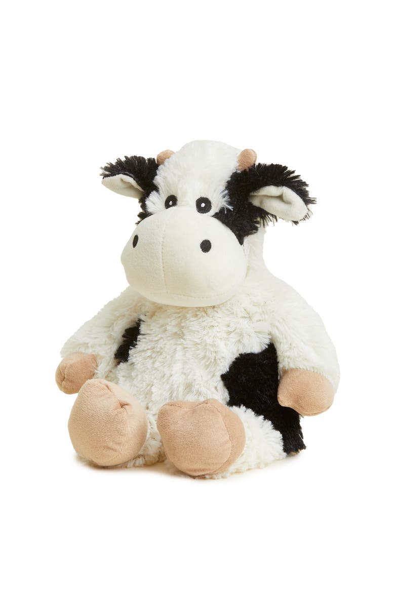 Warmies Black and White Cow Plush Toy, Main, color, Multi Color