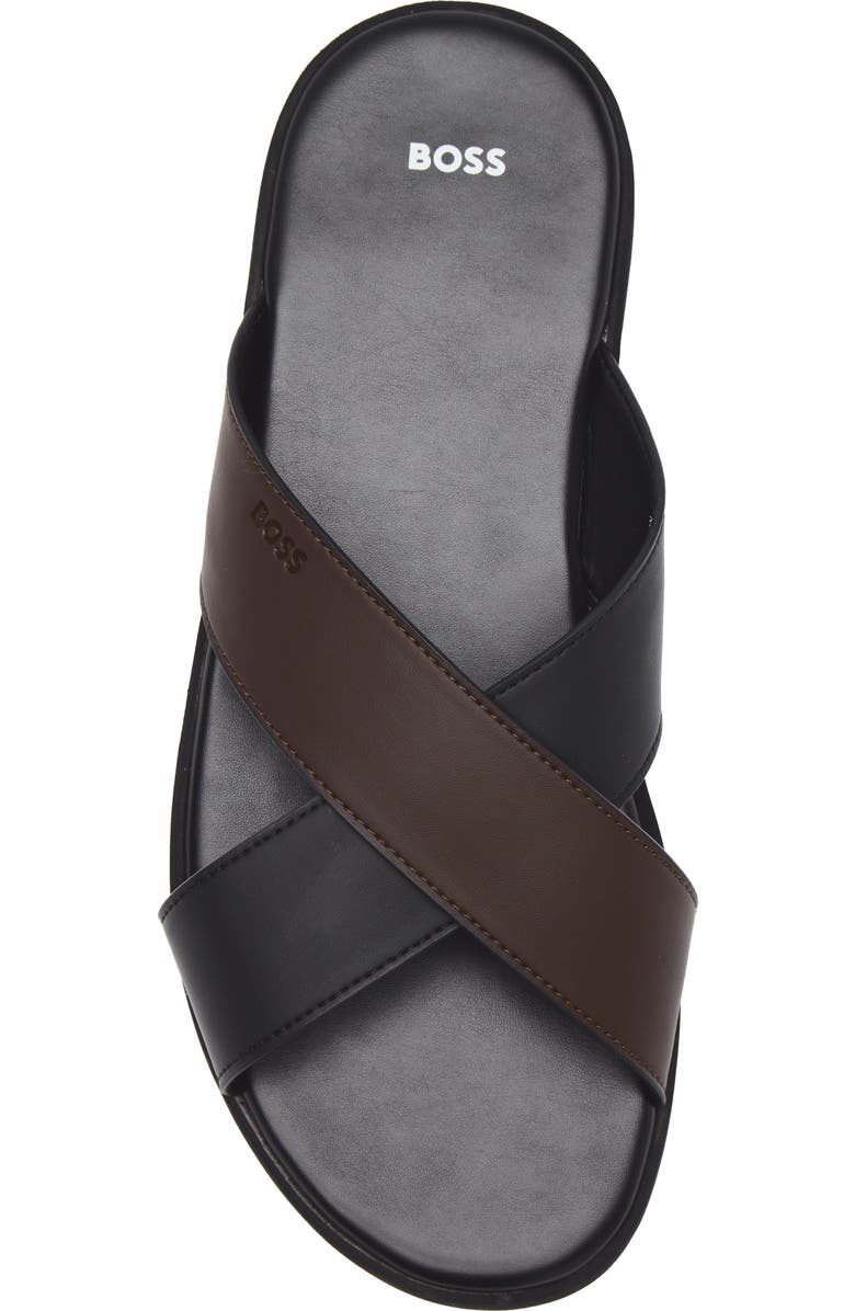 BOSS Darrel Slide Sandal, Alternate, color, Black