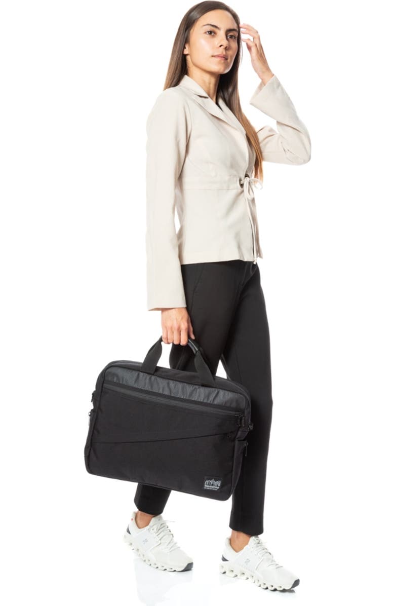 Manhattan Portage Second Avenue Briefcase, Alternate, color, Black