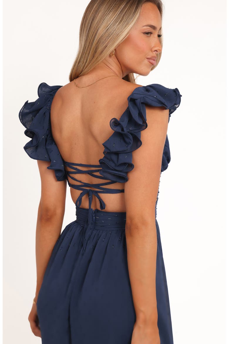 Harmony Floral Maxi Dress, Alternate, color, NAVY
