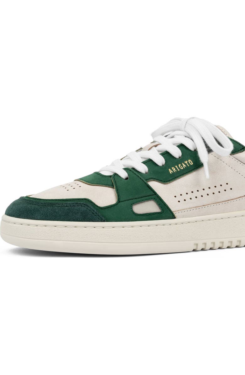 Axel Arigato Dice Lo Cracked Leather Sneaker, Alternate, color, White/Kale Green