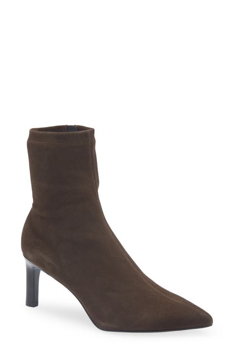 Britt Pointed Toe Sock Bootie (Women)